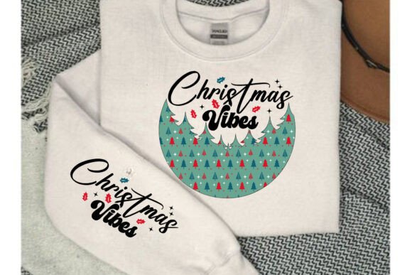 Christmas Sweater Sleeve Vibes PNG for T-Shirt Designs