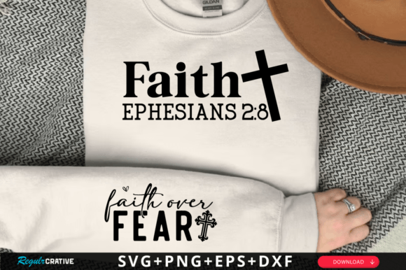 Faith Ephesians 2 8 Sleeve Svg Design T-Shirt Designs