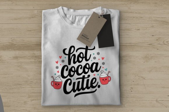 Hot Cocoa Cutie Christmas Chocolate Png & T-Shirt Designs