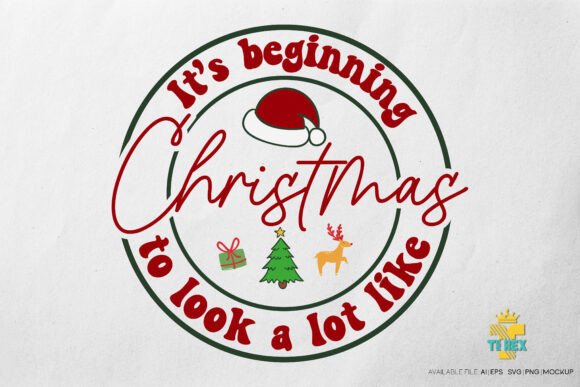 It's Beginning Christmas T-Shirt Design