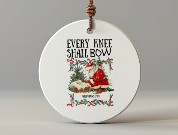 Nativity Scene Png, Kneeling Santa Png