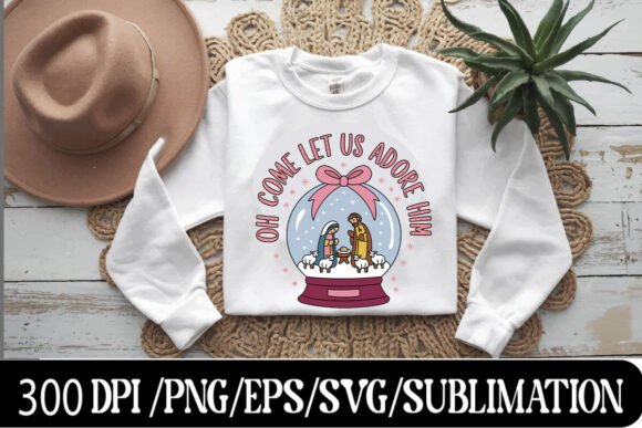 O Come Let Us Adore Him T-Shirt - Inspir T-Shirt Designs
