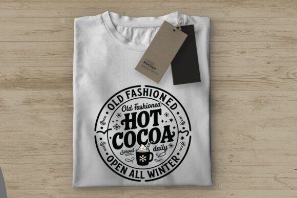 Old Fashioned Hot Cocoa Served Christmas T-Shirt Designs