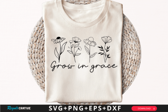 Row in Grace T-Shirt Svg Design