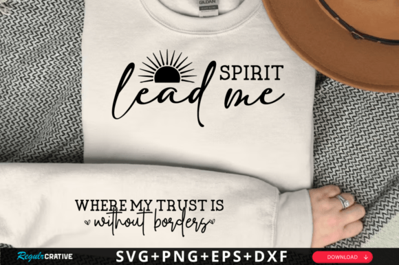 Spirit Lead Me Sleeve Svg Design
