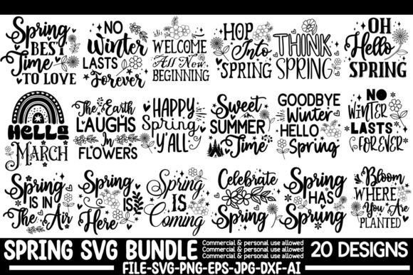 Spring SVG Bundle for T-Shirt Designs
