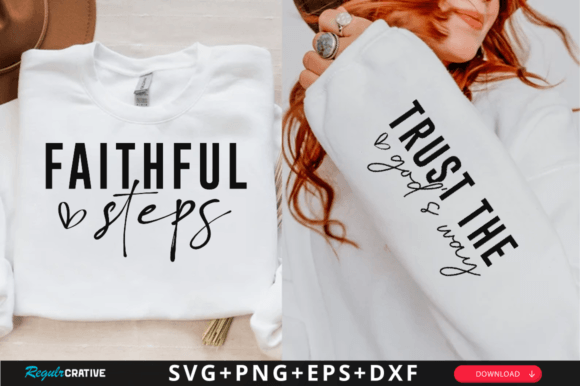 Trust the Gods Way Sleeve Faith SVG