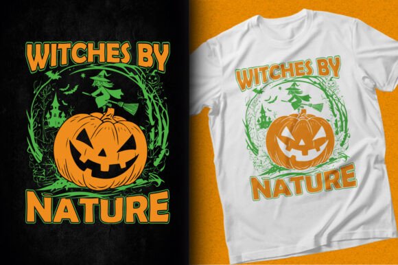 Witches by Nature Halloween Vector Shirt